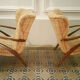 Paire de fauteuil Zig Zag vintage année 50 60
