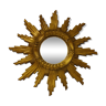 Vintage golden sunburst mirror, 1960s