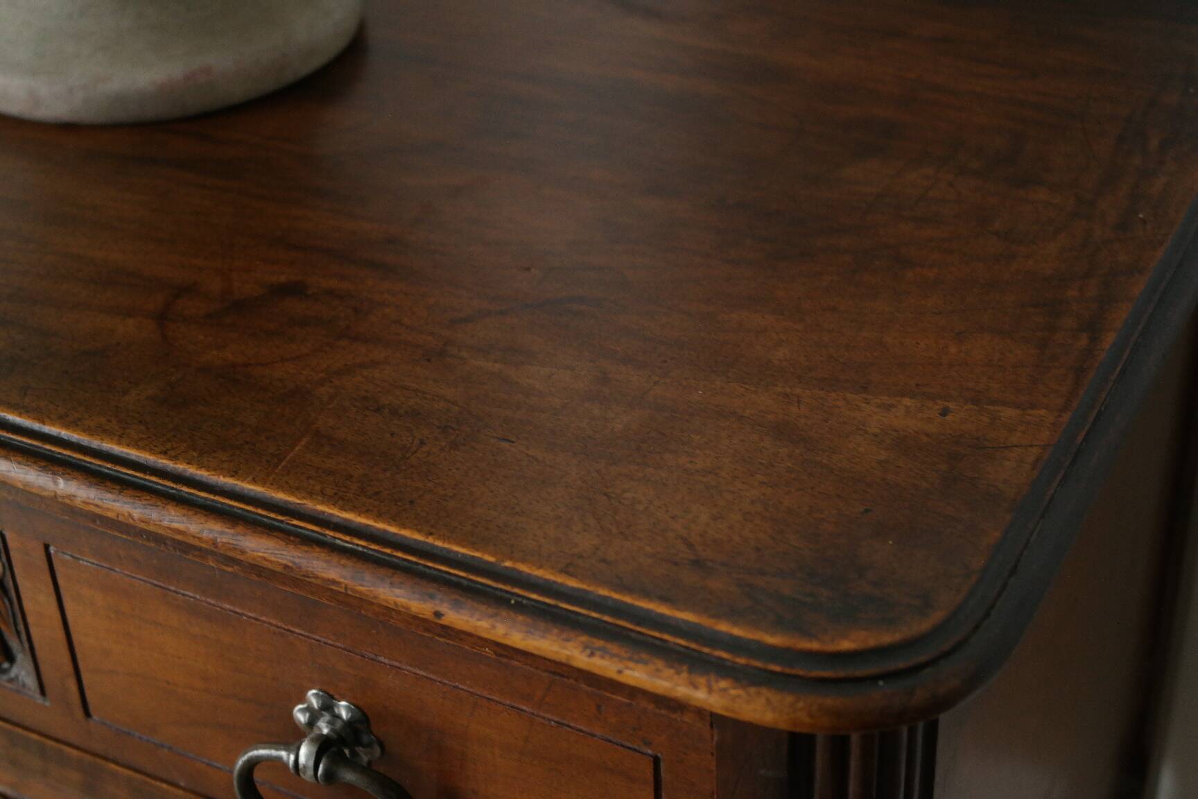 Solid walnut chest of drawers from the early 20th century.