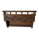 Old carved wooden kitchen shelf
