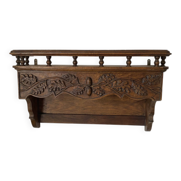 Ancienne étagère cuisine en bois sculpté