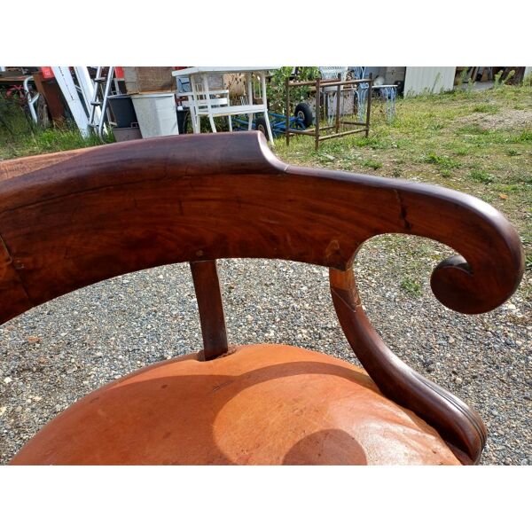 Fauteuil Empire 19ème Acajou