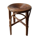 Vintage tabouret 50 rattan