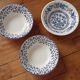 3 bowls and 5 blue plates