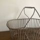 Country wrought iron harvest basket 1930