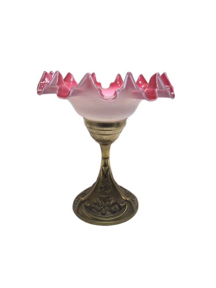 Art Nouveau crystal bowl on stand from WMF, 1890s