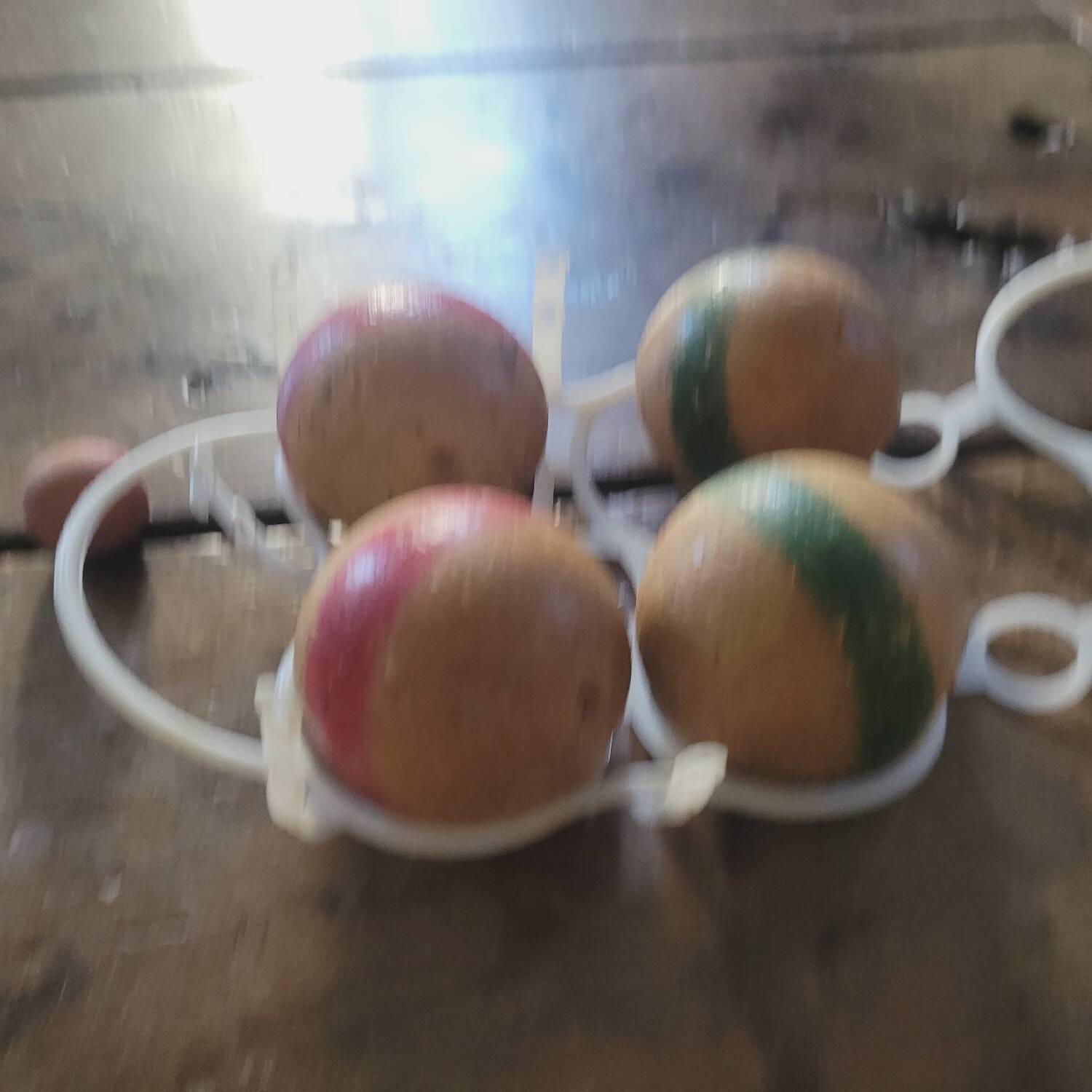 60s wooden boules game