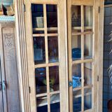 Vitrine parisienne bois brut