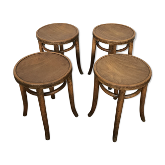 Set of 4 stools Thonet