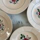 Set of 4 deep plates Sarreguemines Hand-painted