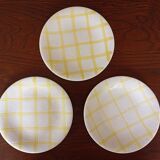 3 Salins dessert plates