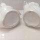 Swan pot holder pair porcelain ceramic vase decoration