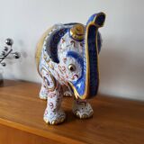 Imposing Italian Porcelain Elephant, Elephant Statue