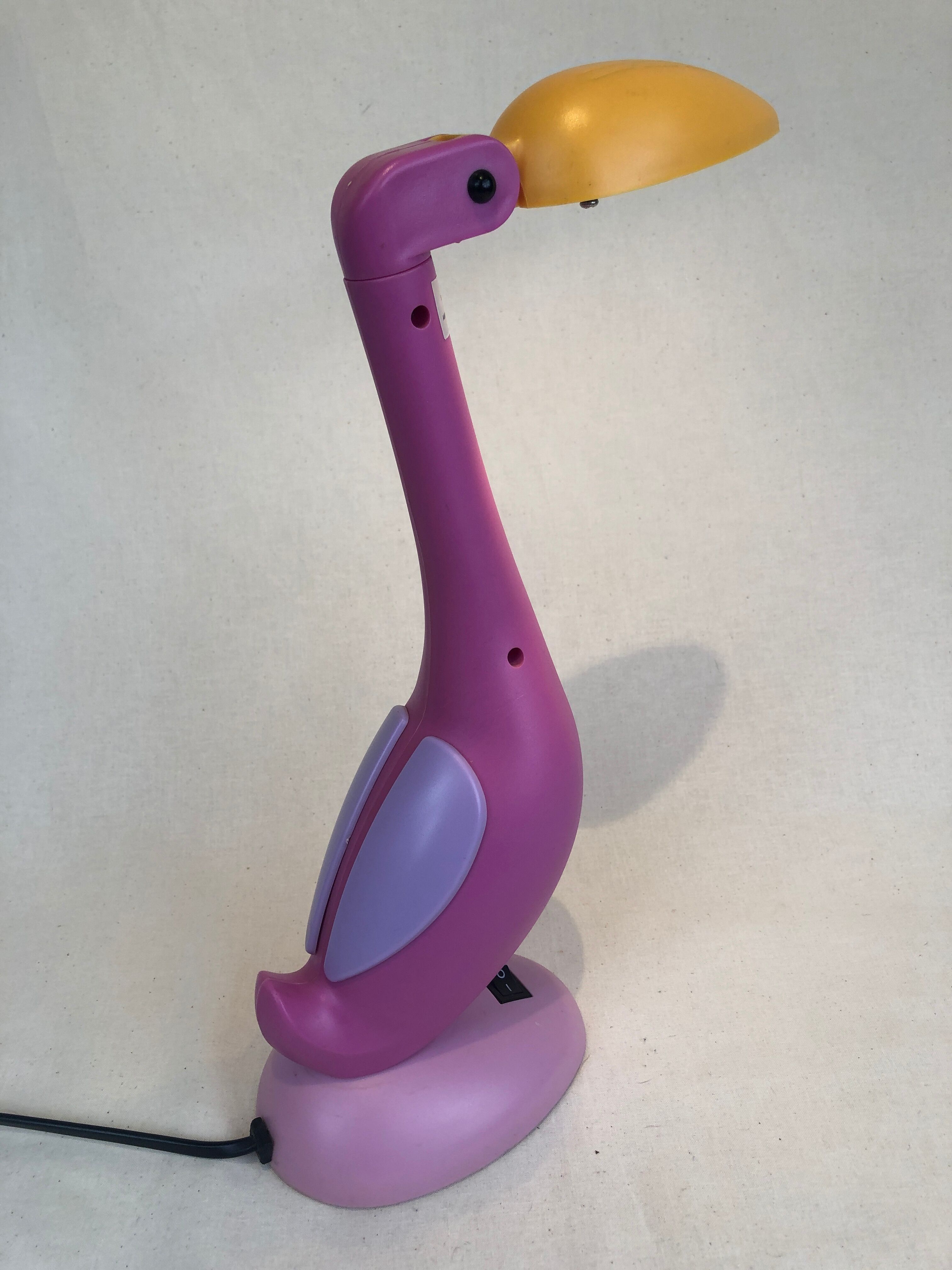 Vintage toucan / flamingo lamp