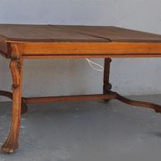 Art nouveau 1900 oak coffee table
