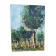 At the edge of wood oil on panel