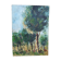 At the edge of wood oil on panel