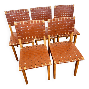 5 chaises anciennes de Jens Risom