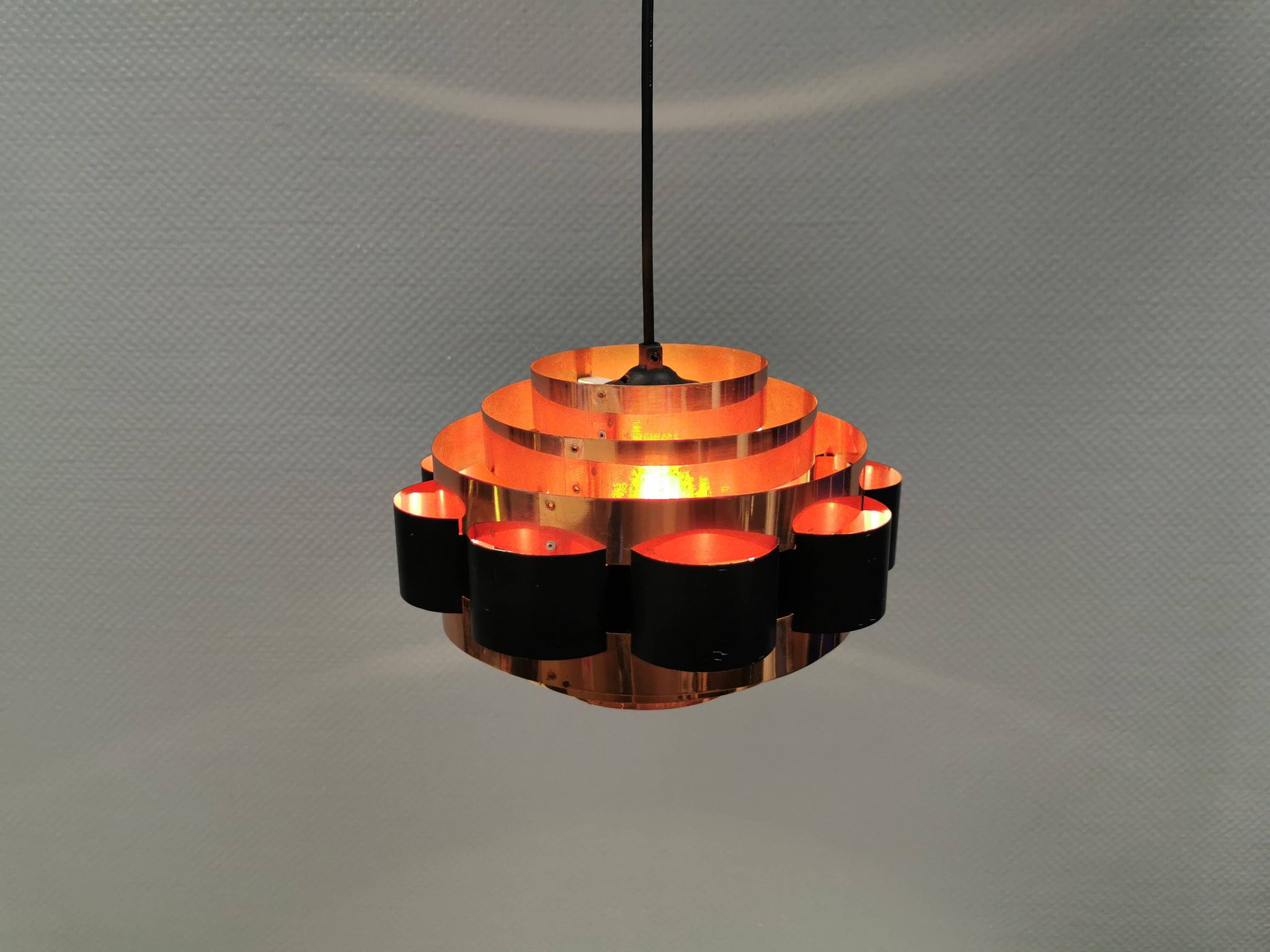 Hanging lamp from 1980s Denmark, by Werner Schou for his own company