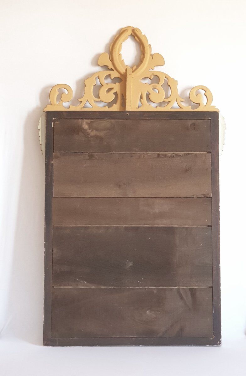 Miroir doré XXe style Louis XVI