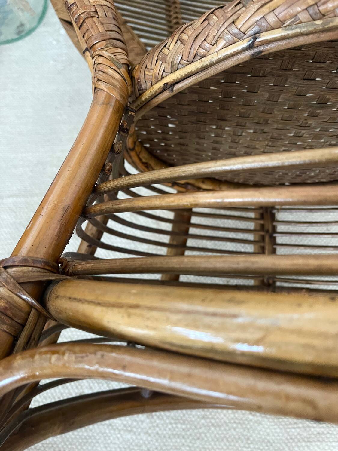 Rattan armchair 1960