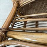 Fauteuil en rotin 1960