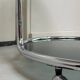 Vintage round chrome trolley / serving cart