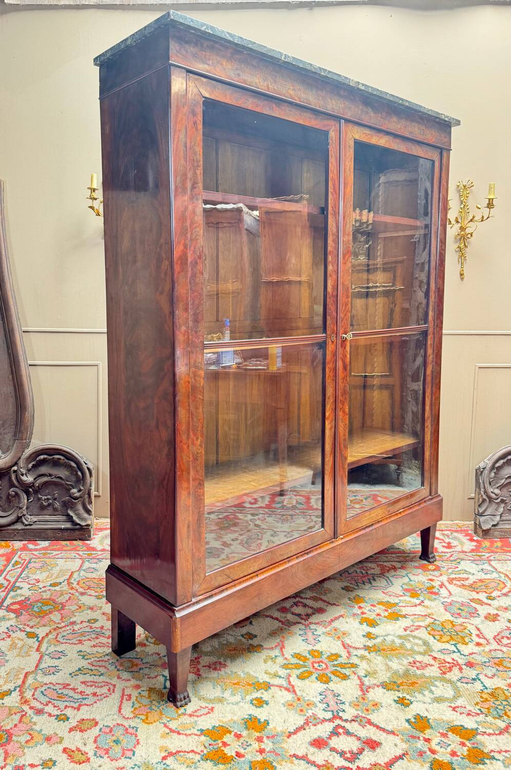 19th Century Restoration Period Mahogany Bookcase