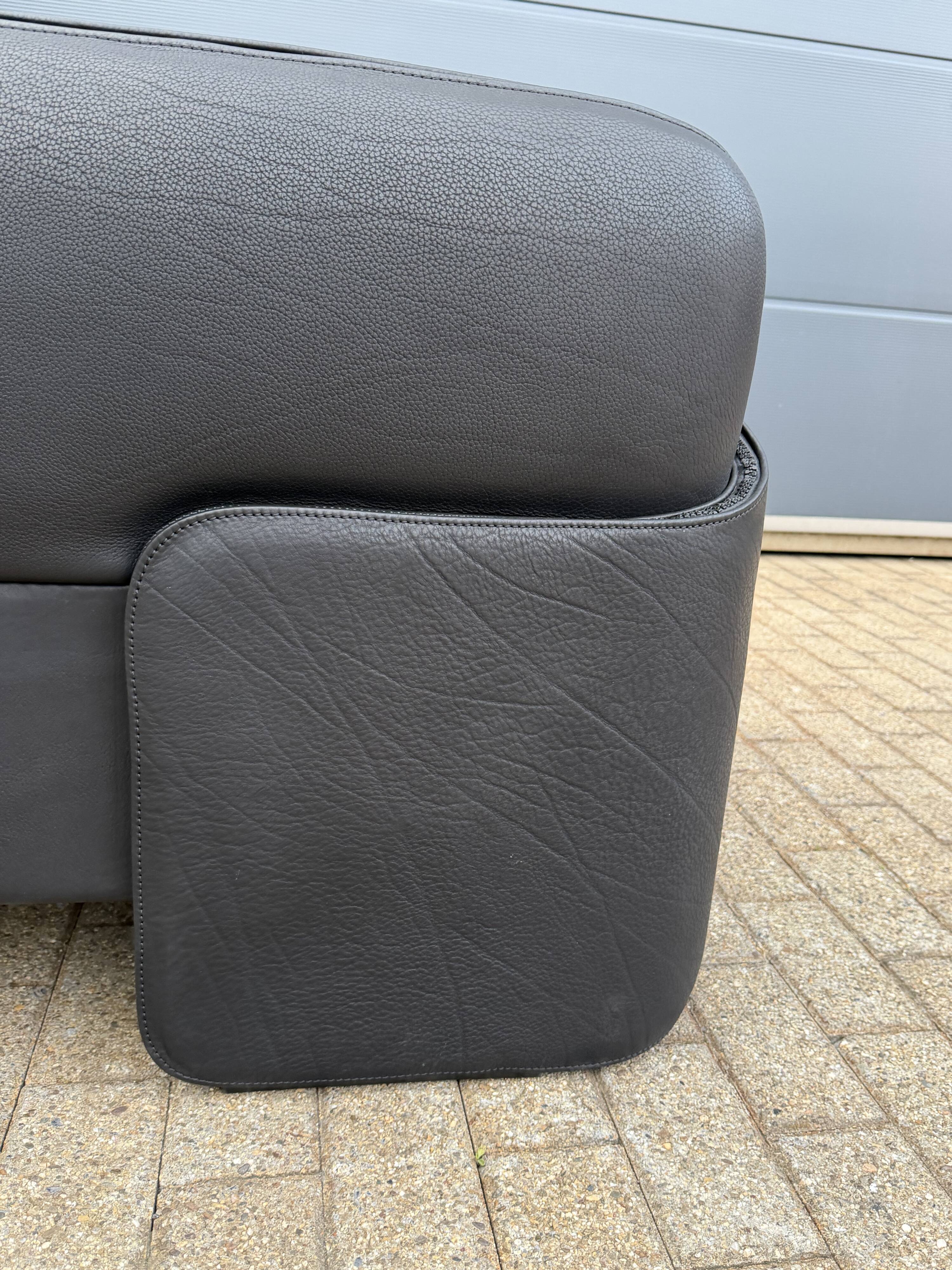 De sede ds-125 3zit zwart buffel leder neck 5mm als nieuw!