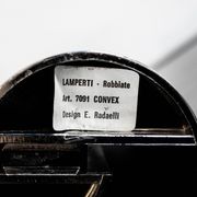Vase convexe chromé par E. Radaelli pour Lamperti Robbiate Italie 1970