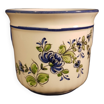Petit cache-pot décor fleuri