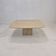 Table basse italienne en travertin années 1980