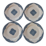 4 assiettes Vieux Rouen