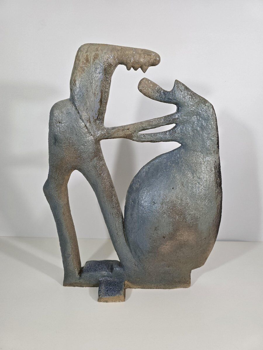 Ceramic sculpture by Colette Coussy, France, 1980