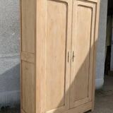 Natural wood wardrobe