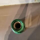 Large green ceramic candle holder Morocco