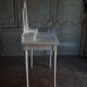 Coiffeuse patine blanche