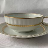 Service of 39 cups cups under pourer cups milk pot and sugar bernardaud porcelain Limoges