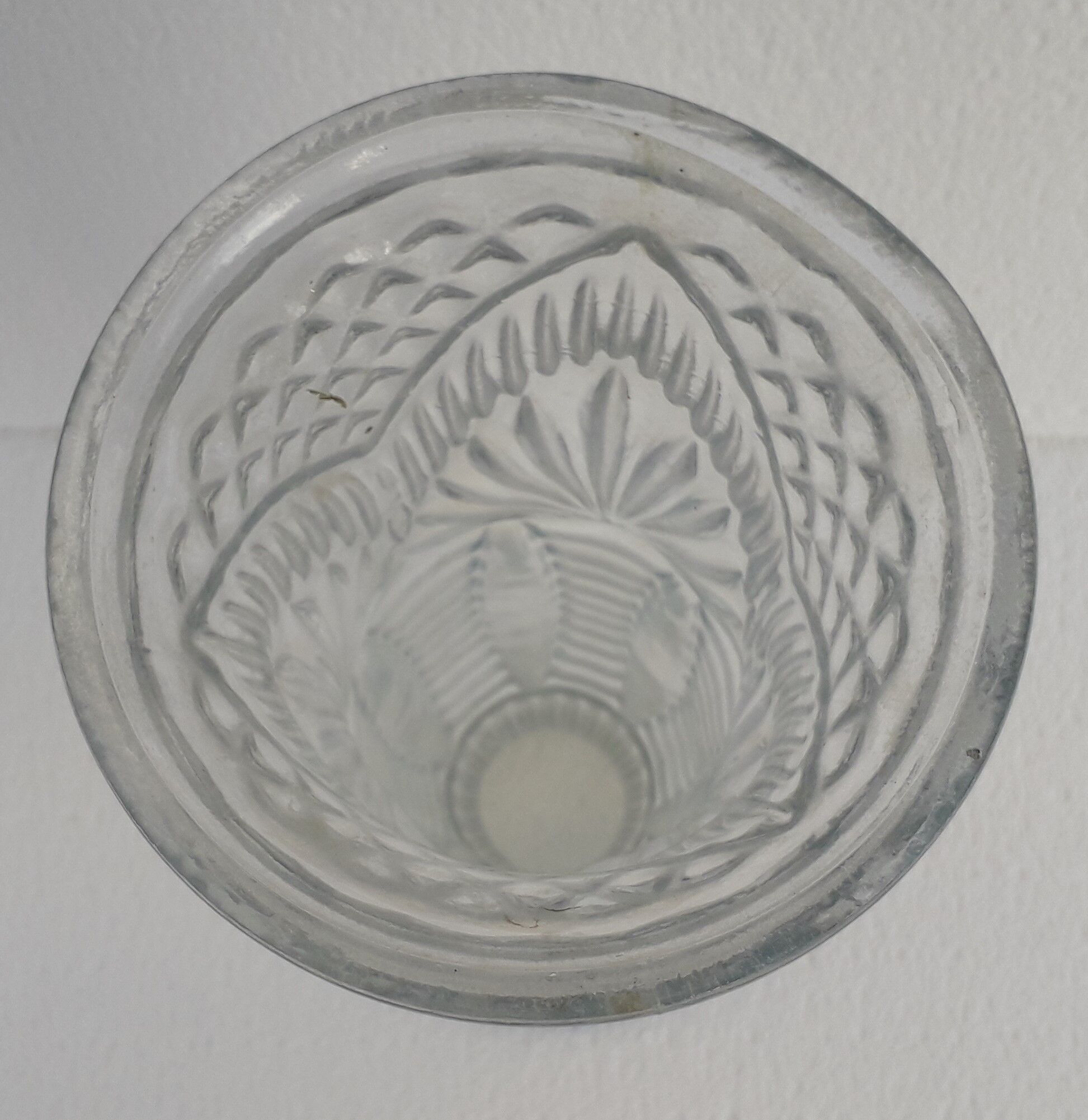 Vase art déco en verre soufflé
