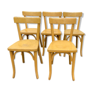 set de 5 chaises bistrot