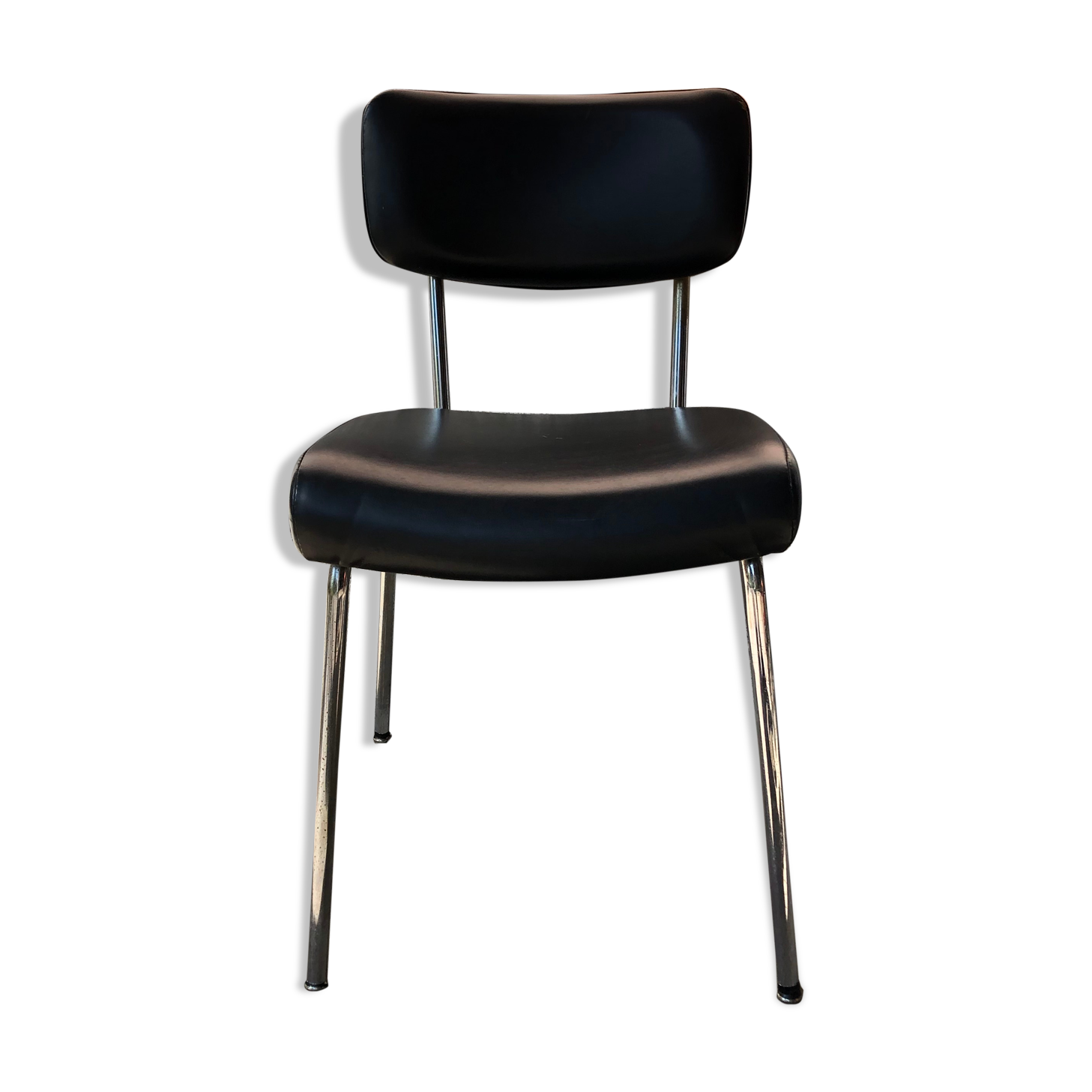 Black skai chair