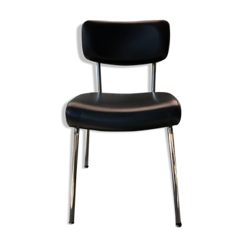 Black skai chair