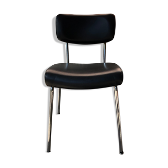 Black skai chair