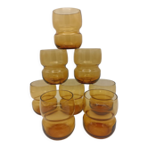 Set of 8 vintage glasses