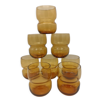 Set of 8 vintage glasses
