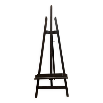 Large old wooden painter easel 19th century