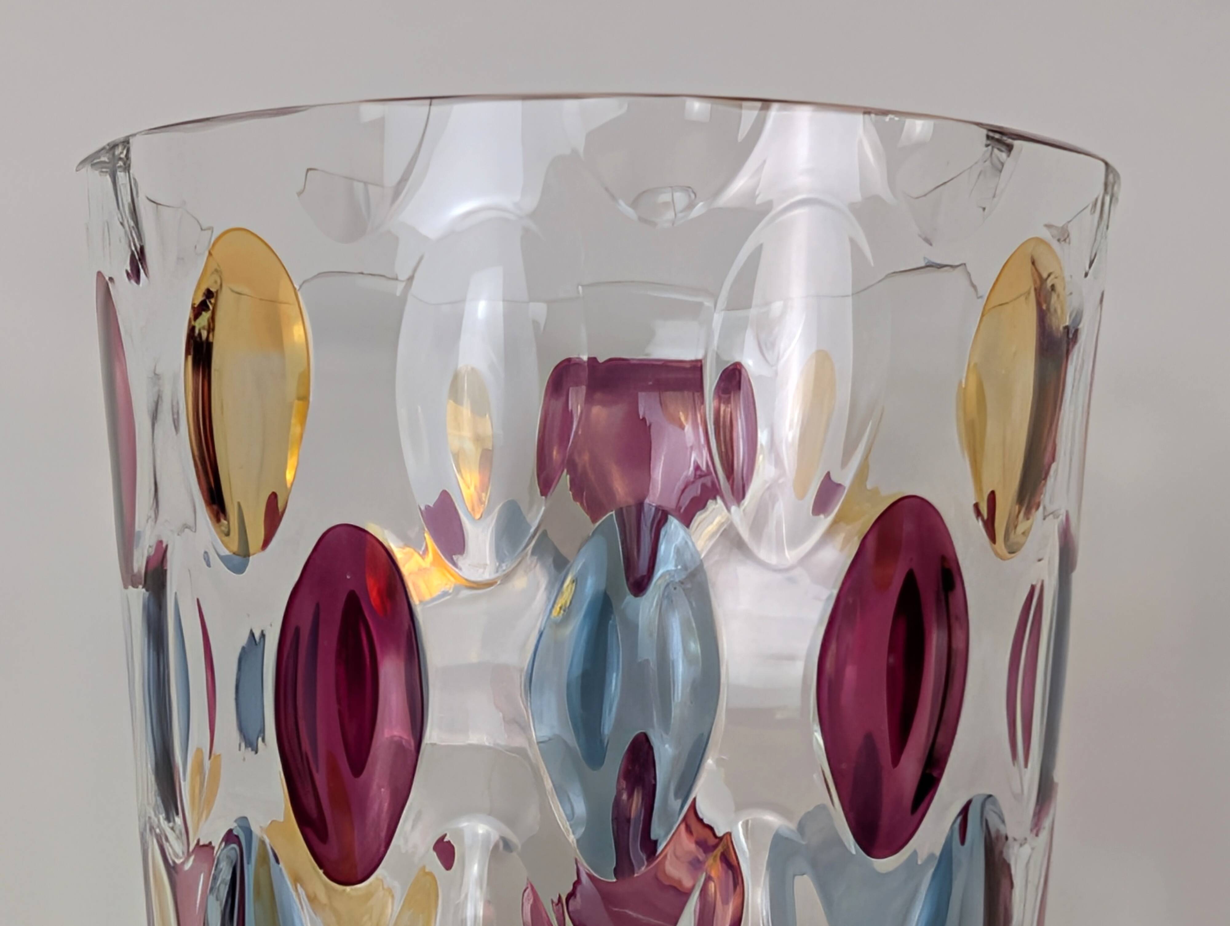 Bohemian crystal vase