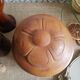 Round box with olive wood lid - vintage