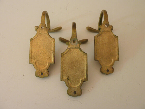 Set of brass  hooks