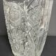 Vase vintage en verre moulé